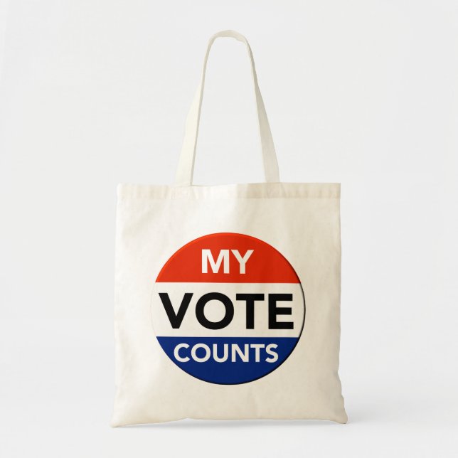 My Vote Counts Tote Bag (Front)