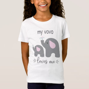 My Vovo Loves Me - Elephant Shirt for Kids