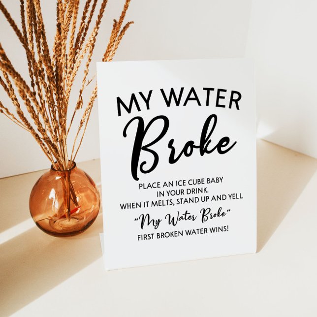 My Water Broke Baby Shower Game Sign (Creator Uploaded)