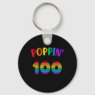 My Way Hrough 100 Days Of School Kids 100h Day Pop Key Ring