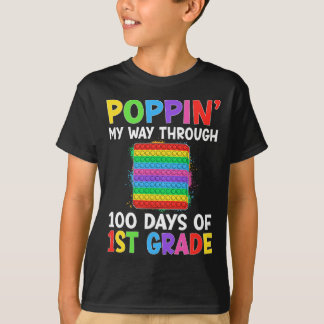 My Way Through 100 Days Of 1st Grade Student Kids  T-Shirt