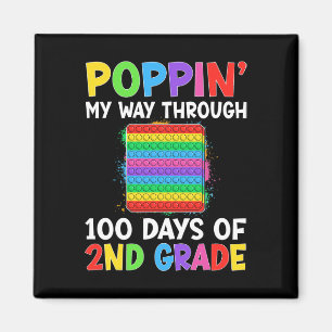 My Way Through 100 Days Of School 2nd Grade Kids Magnet