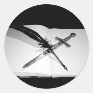 My Weapons Classic Round Sticker