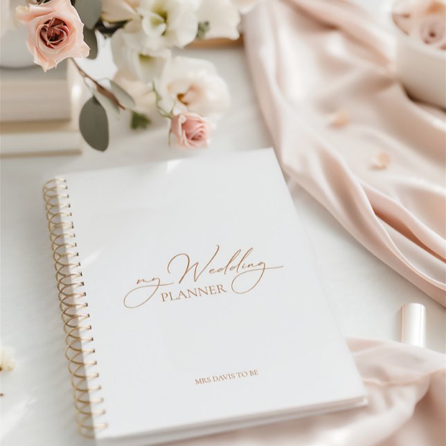 "My Wedding Planner" Modern Elegant Wedding Plans  Planner (My Wedding Planner Modern Elegant Wedding Plans Planner)
