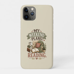 My Weekend Plans Reading Book Lover Cosy Reading Case-Mate iPhone Case