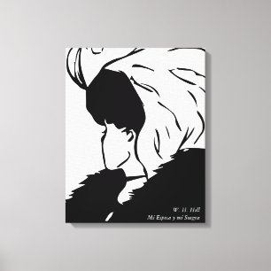 My wife and mother-in-law W. H. Hill Canvas Print