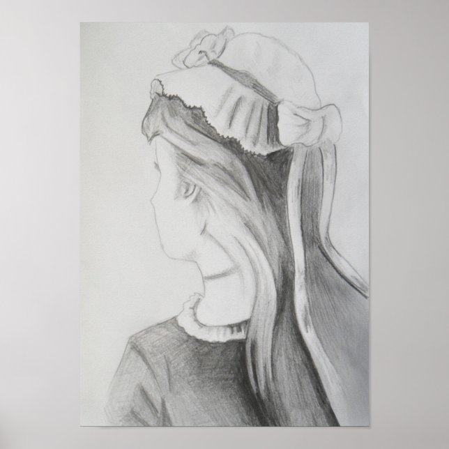 My Wife and My Mother-in-Law Optical Illusion Poster (Front)