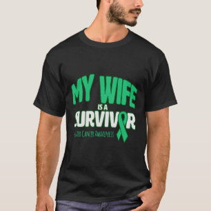 My Wife is a Survivor Liver Cancer Awareness T-Shirt