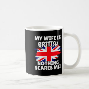 My Wife Is British Funny Great Britain Flag Gift F Coffee Mug