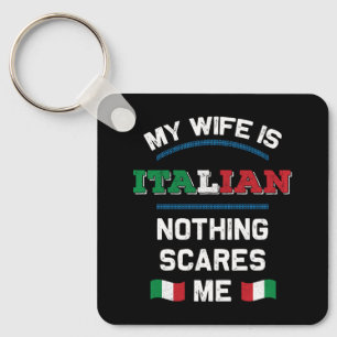 My Wife is Italian Italia Republic Italy Roots Key Ring