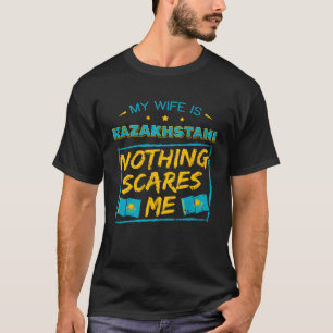My Wife Is Kazakhstani Kazakhstan Heritage Roots F T-Shirt