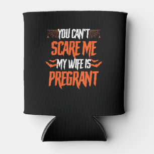 My Wife Is Pregnant Funny Gift On Halloween Can Cooler