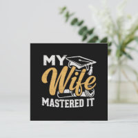 My Wife Mastered it Graduation Master Holder 