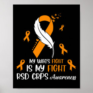 My Wife's Fight Is My Fight Rsd Crps Awareness Fea Poster