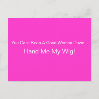 MY WIG Postcard by April McCallum