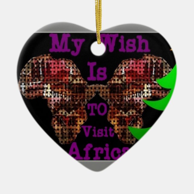 My Wish Ceramic Tree Decoration (Front)