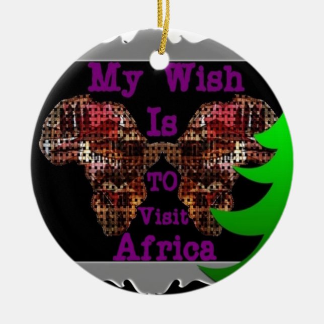 My Wish Ceramic Tree Decoration (Front)