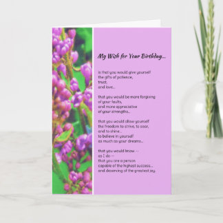 My Wish For Your Birthday... Card