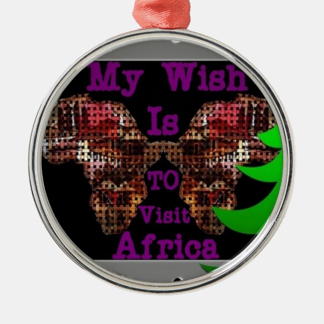 My Wish Metal Tree Decoration (Front)