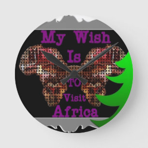 My Wish Round Clock