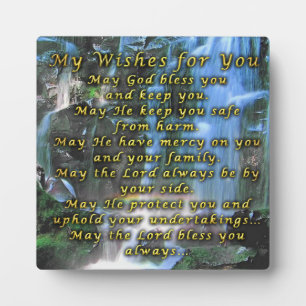 My Wishes For You Plaque