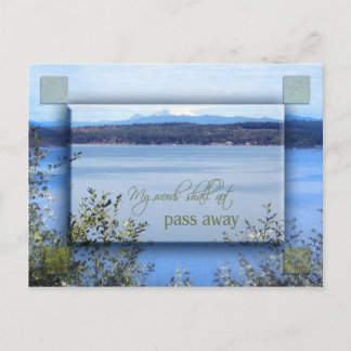 My Words Shall Not Pass Away Postcard