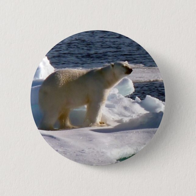 My World is melting! 6 Cm Round Badge (Front)