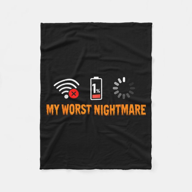 My Worst Funny For Gamers  Fleece Blanket (Front)