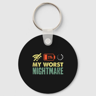 My Worst Low Battery Funny Gamers Humor Men  Key Ring