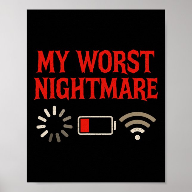 My Worst Scary Night - Gaming Lover Console Game L Poster (Front)