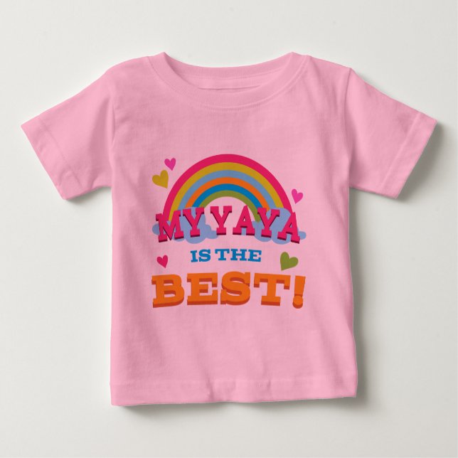 My Yaya Is the Best Baby T-Shirt (Front)