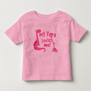 My Yaya Loves Me Dinosaur Toddler T-Shirt