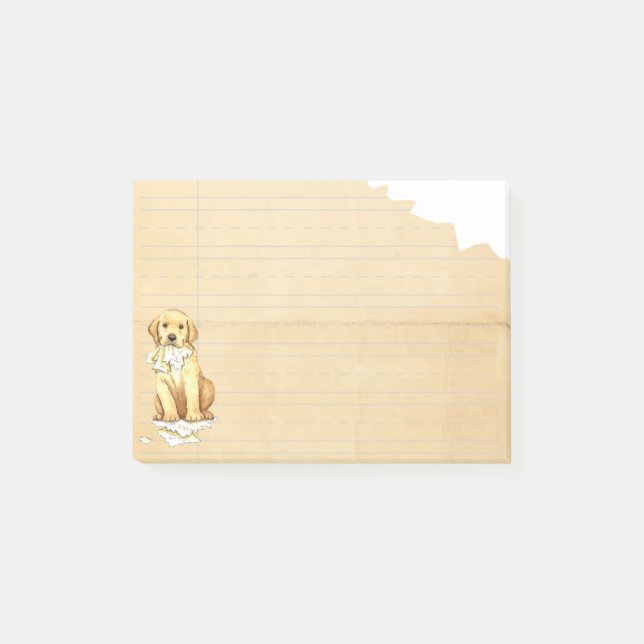 My Yellow Lab Ate my Homework Post-it Notes (Front)