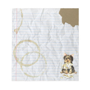 My Yorkie Ate my Lesson Plan Notepad