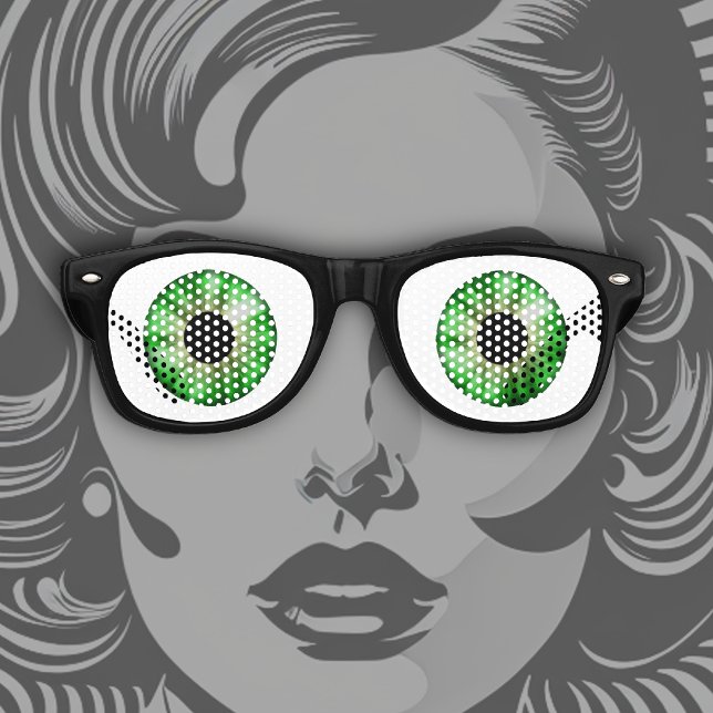 My, You Have Big Green Eyes! Retro Sunglasses (Creator Uploaded)