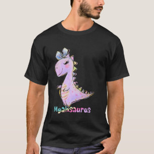 Myah Name Shirt Girl Dinosaur Birthday Party Kids