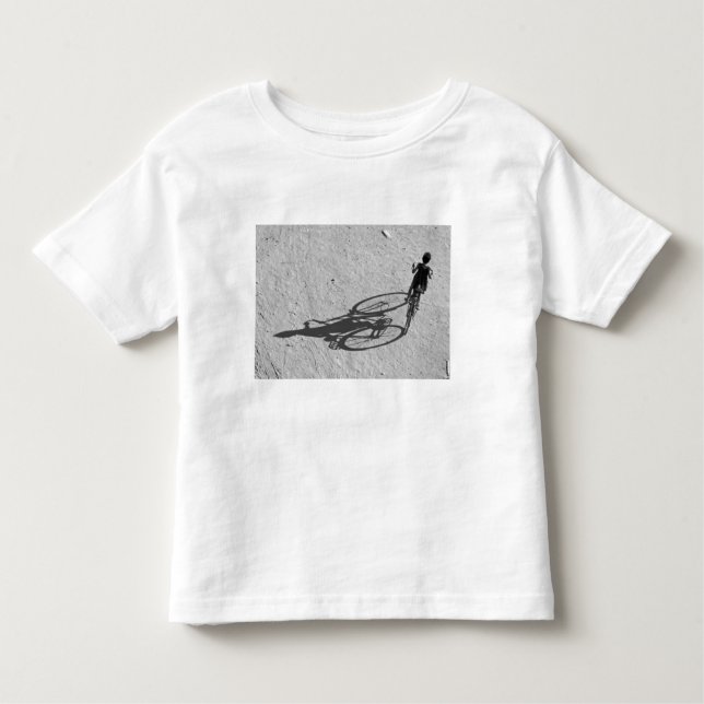 Myamar, Bagan, Young boy riding a huge bike and Toddler T-Shirt (Front)