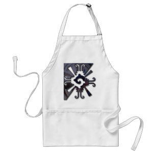 Myan Hunab Ku - Black Chrome Standard Apron