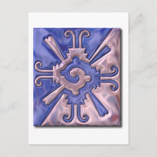 Myan Hunab Ku-glass Postcard (Front)