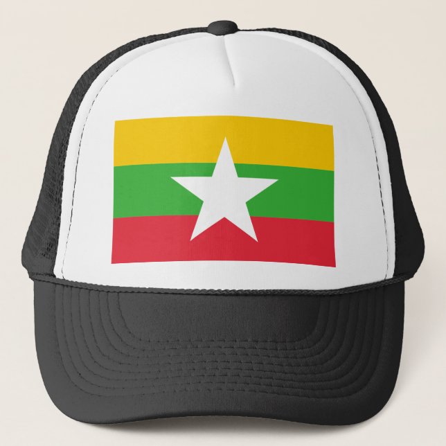 Myanma Flag Trucker Hat (Front)