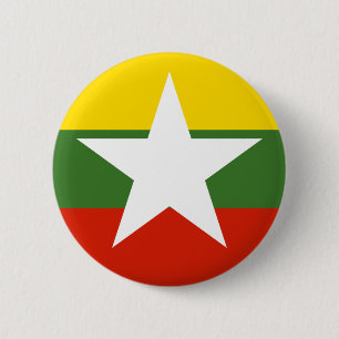 myanmar 6 cm round badge
