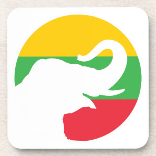 Myanmar Asian elephant Burmese National Animal Coaster