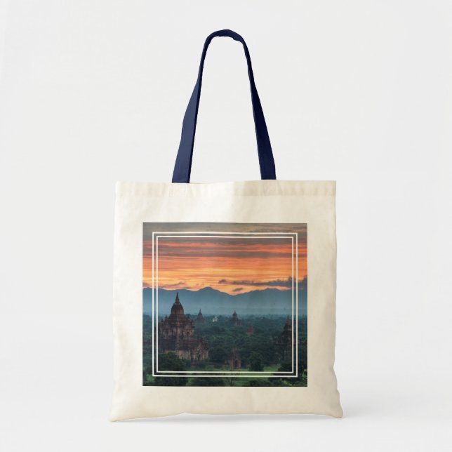 Myanmar, Bagan Sunrise Tote Bag (Front)