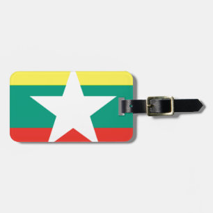 Myanmar (Burma) Flag Luggage Tag