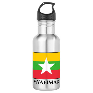 Myanmar Flag 532 Ml Water Bottle