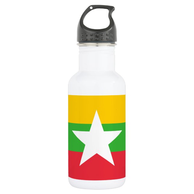 Myanmar Flag 532 Ml Water Bottle (Front)