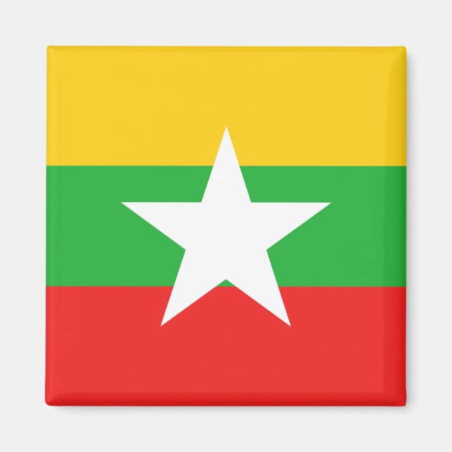 Myanmar Flag Magnet (Front)