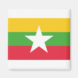 Myanmar Flag Magnet