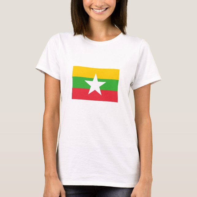 Myanmar Flag T-Shirt (Front)