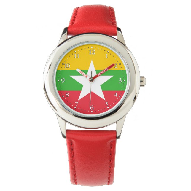 Myanmar Flag Watch (Front)